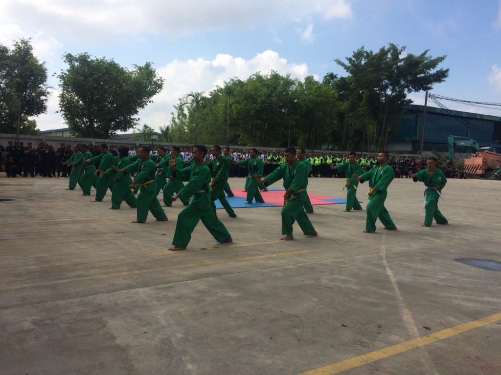 Bela diri satpam Security Yong Moodo PT. Putra Tidar Perkasa