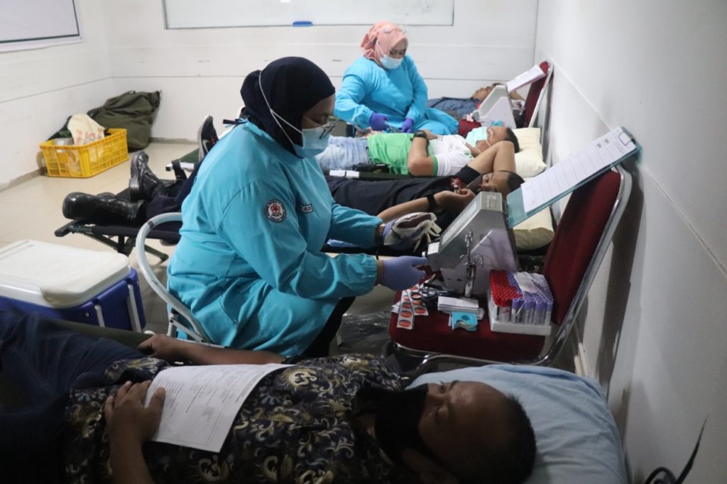 HUT PTP Ke 13 tahun - Donor Darah dari PMI Kota Batam