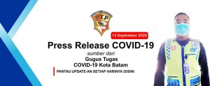 Press Release Gugus Tugas COVID-19 Kota Batam - 13 September 2020