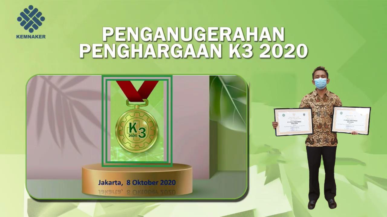 Penghargaan K3 Nasional - PT Putra Tidar Perkasa
