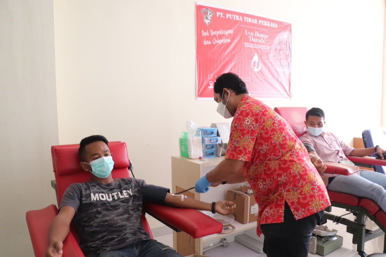 Donor Darah di PMI Kota Batam - Satpam PTP (2)